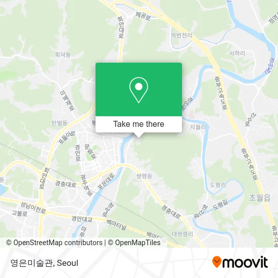 영은미술관 map