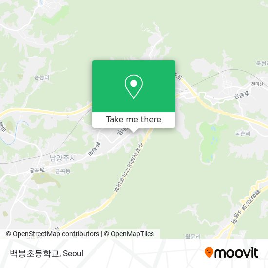 백봉초등학교 map