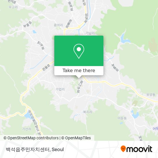 백석읍주민자치센터 map