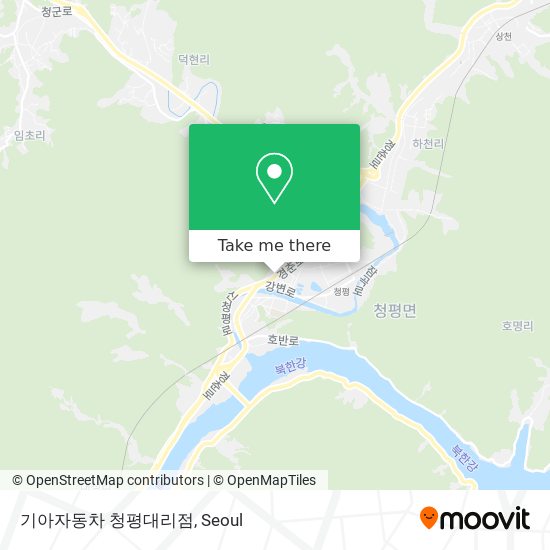 기아자동차 청평대리점 map