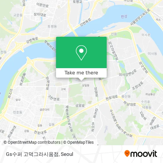 Gs수퍼 고덕그라시움점 map