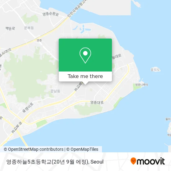 영종하늘5초등학교(20년 9월 에정) map