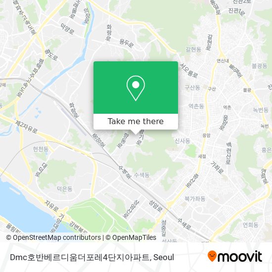 Dmc호반베르디움더포레4단지아파트 map