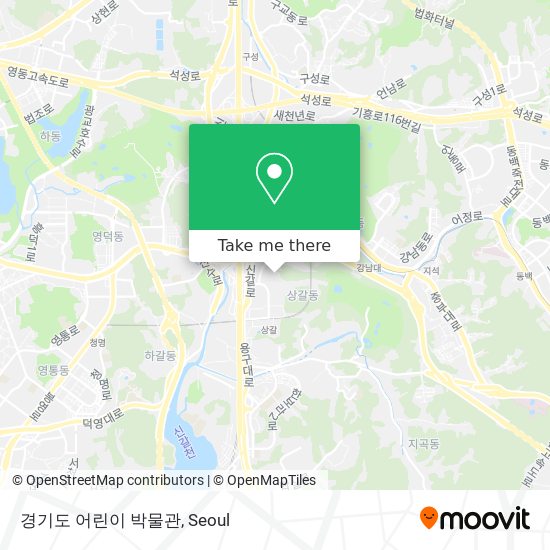 경기도 어린이 박물관 map