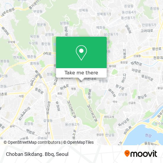 Choban Sikdang. Bbq map