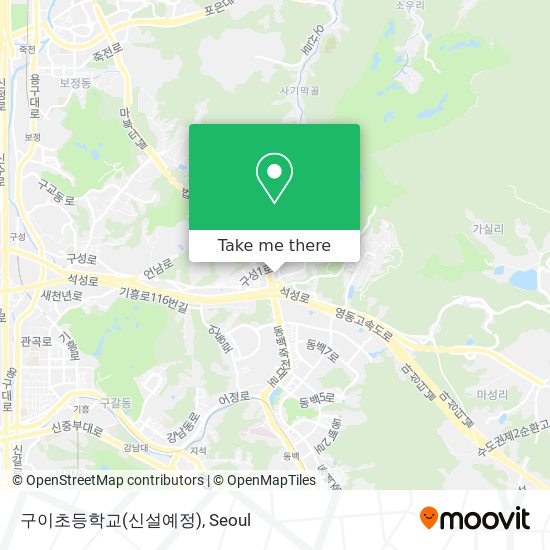 구이초등학교(신설예정) map