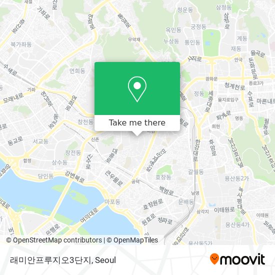 래미안프루지오3단지 map
