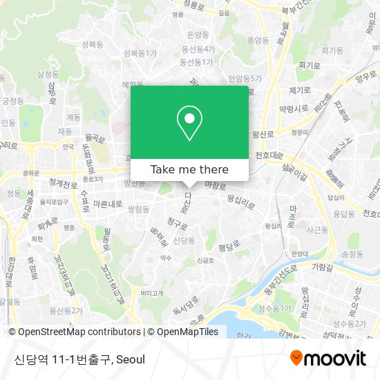 신당역 11-1번출구 map