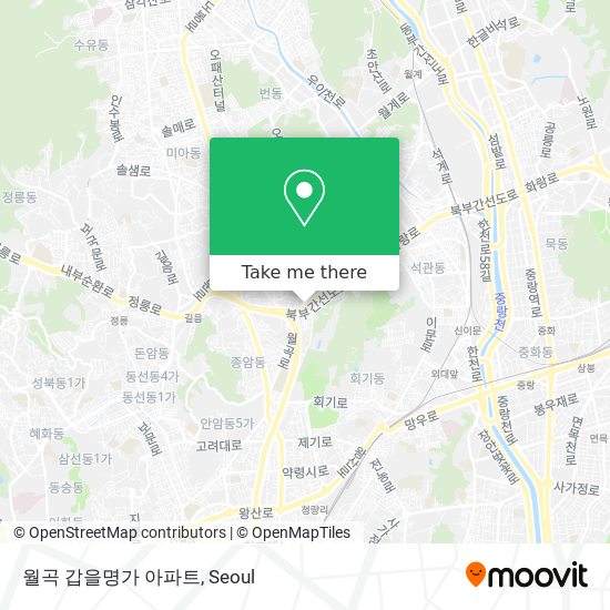 월곡 갑을명가 아파트 map