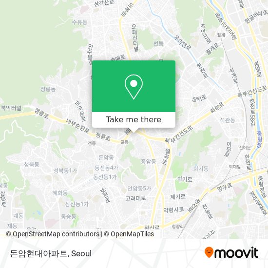 돈암현대아파트 map