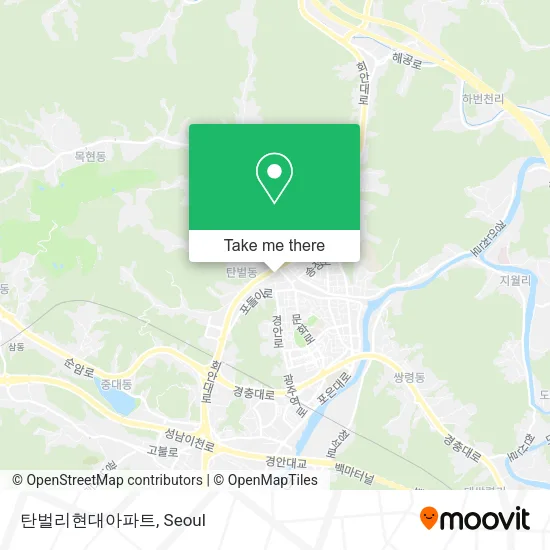 탄벌리현대아파트 map