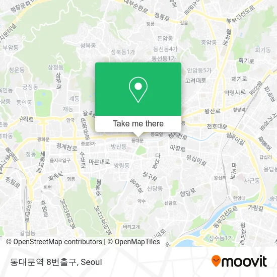 동대문역 8번출구 map