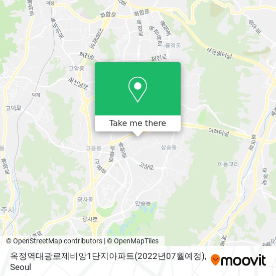 옥정역대광로제비앙1단지아파트(2022년07월예정) map
