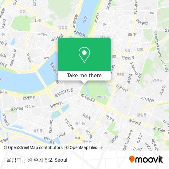 올림픽공원 주차장2 map