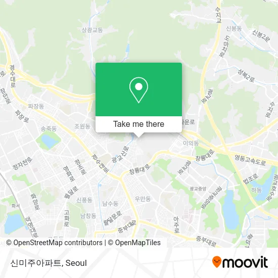 신미주아파트 map