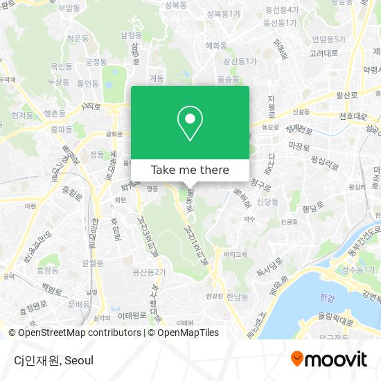 Cj인재원 map