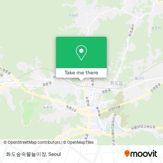 화도숲속물놀이장 map