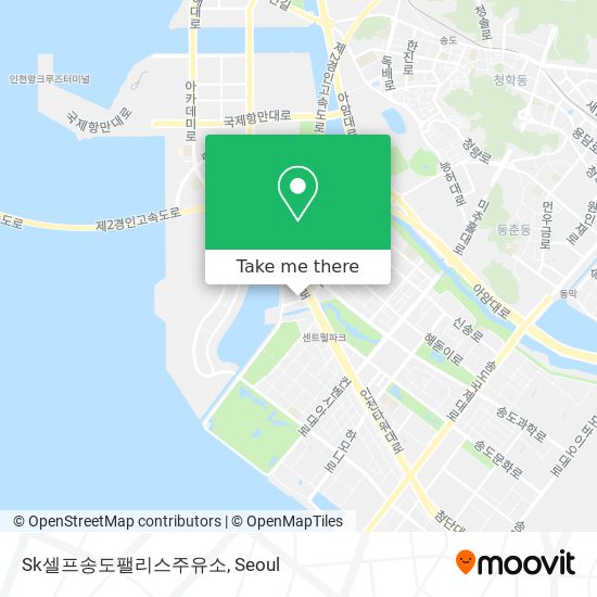 Sk셀프송도팰리스주유소 map