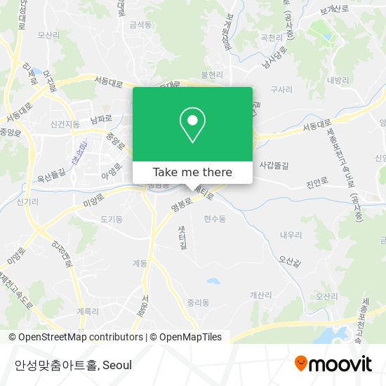 안성맞춤아트홀 map