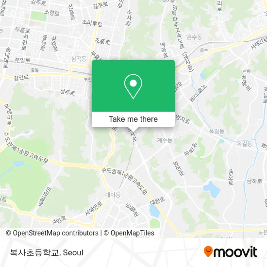 복사초등학교 map