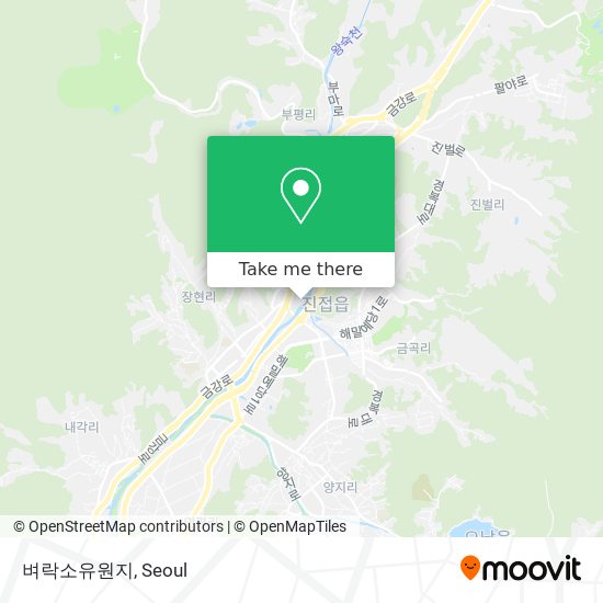 벼락소유원지 map