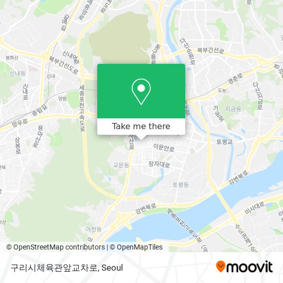 구리시체육관앞교차로 map