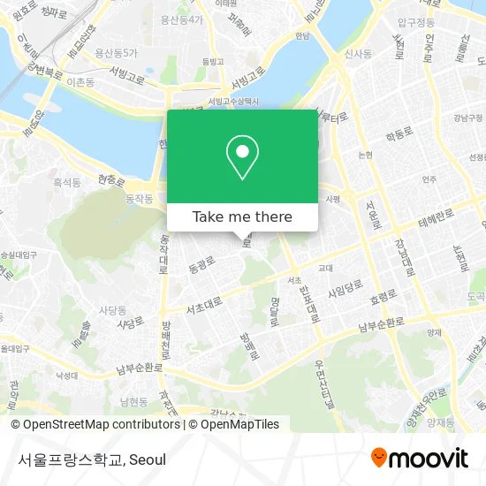 서울프랑스학교 map