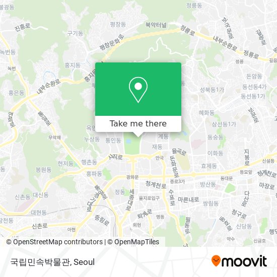 국립민속박물관 map