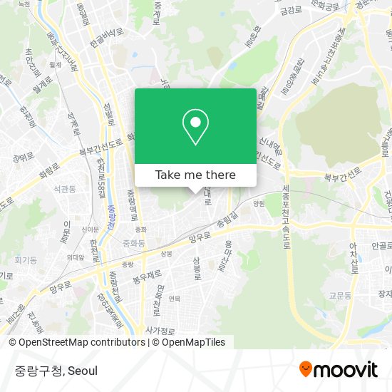 중랑구청 map