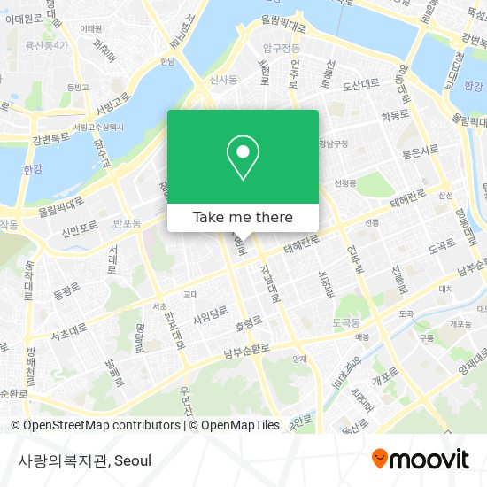 사랑의복지관 map