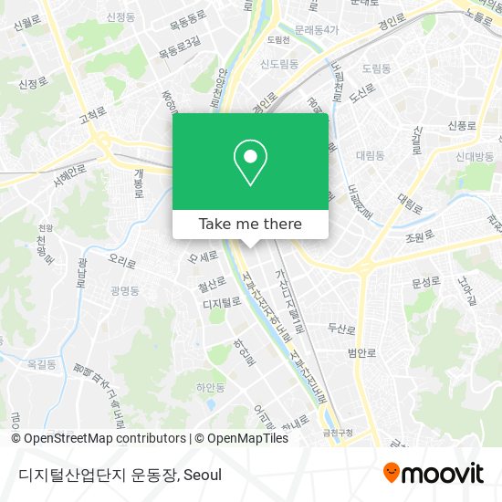 디지털산업단지 운동장 map