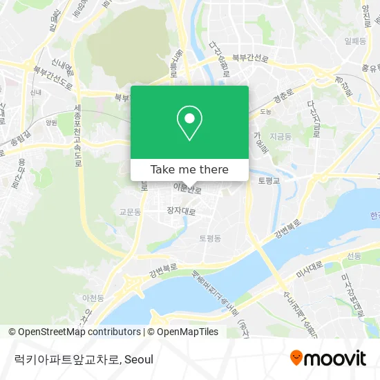 럭키아파트앞교차로 map