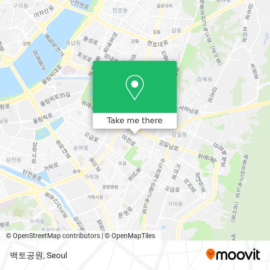 백토공원 map