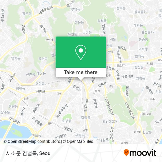 서소문 건널목 map