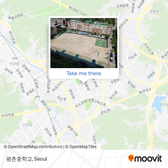 평촌중학교 map