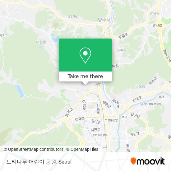 느티나무 어린이 공원 map