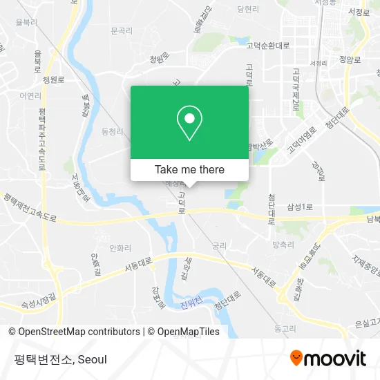 평택변전소 map