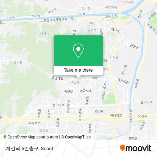 계산역 6번출구 map