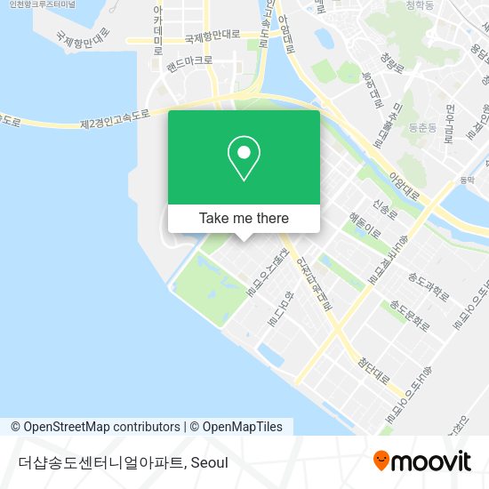 더샵송도센터니얼아파트 map