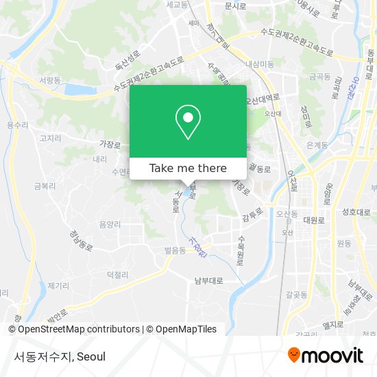 서동저수지 map