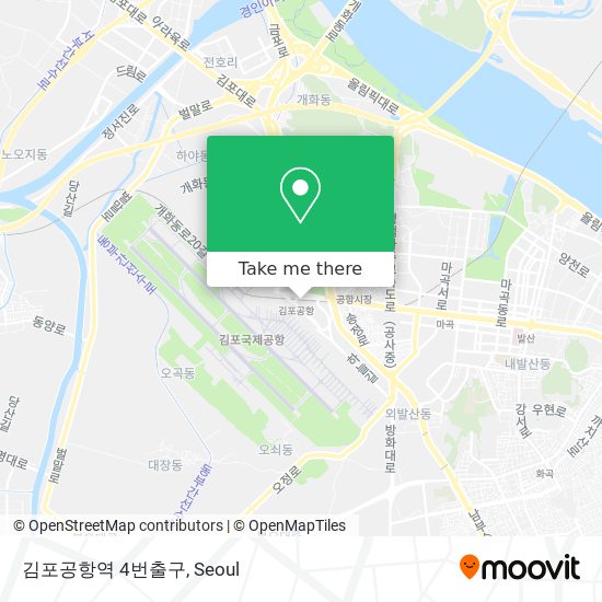 김포공항역 4번출구 map