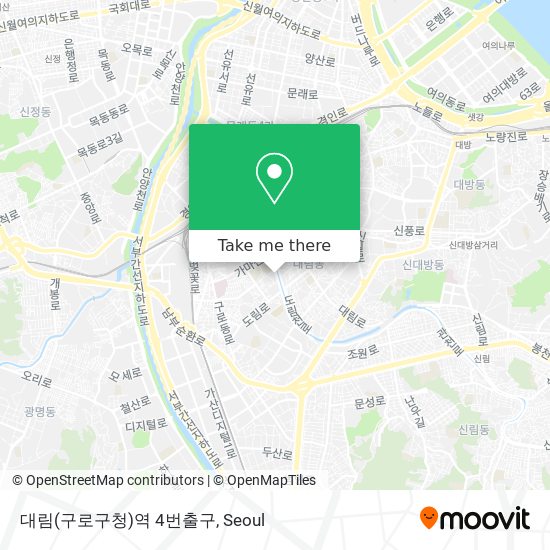 대림(구로구청)역 4번출구 map