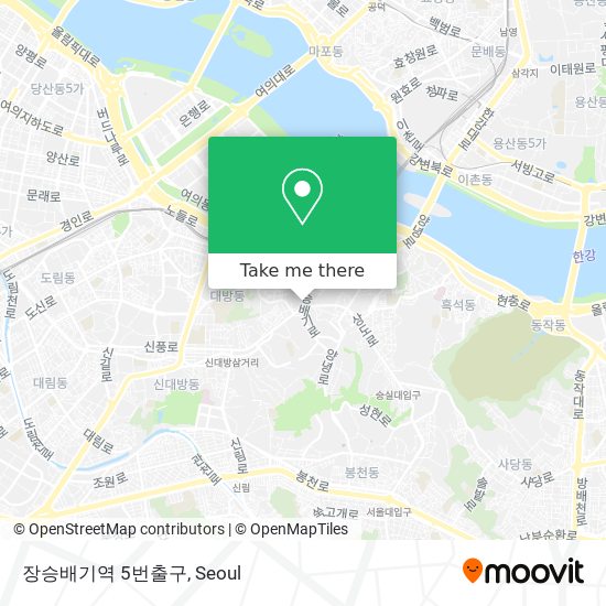 장승배기역 5번출구 map