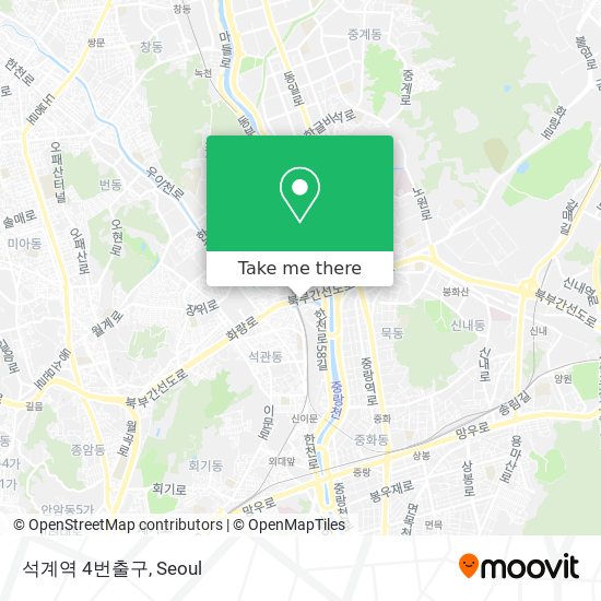 석계역 4번출구 map