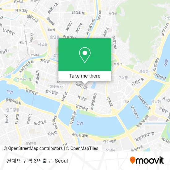 건대입구역 3번출구 map