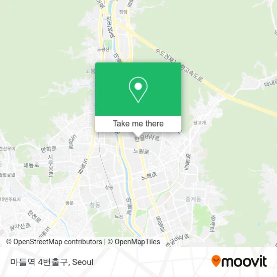 마들역 4번출구 map
