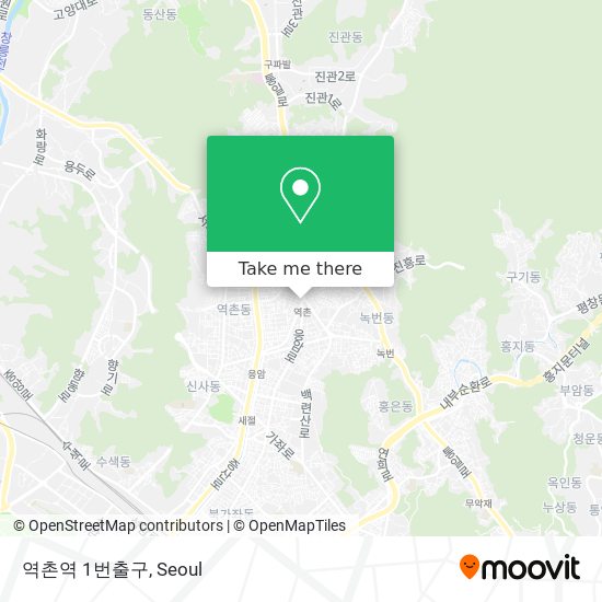 역촌역 1번출구 map