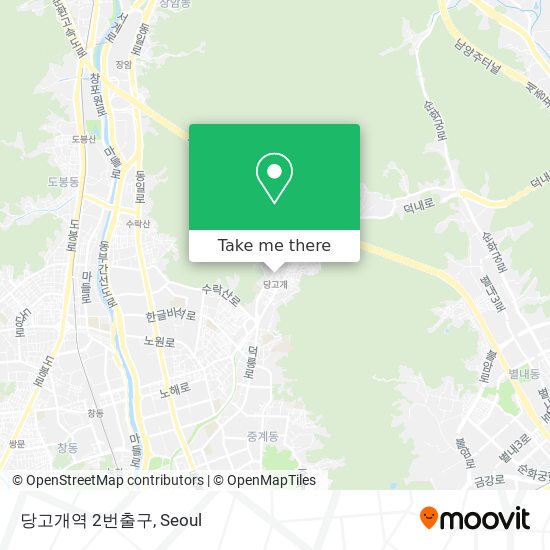 당고개역 2번출구 map