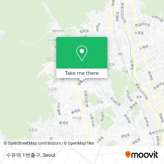 수유역 1번출구 map