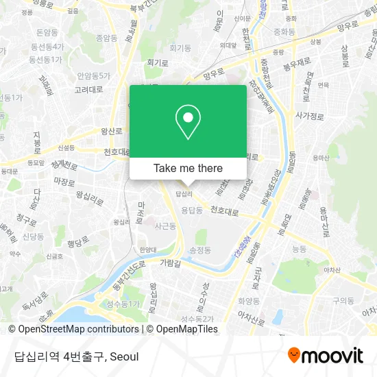 답십리역 4번출구 map